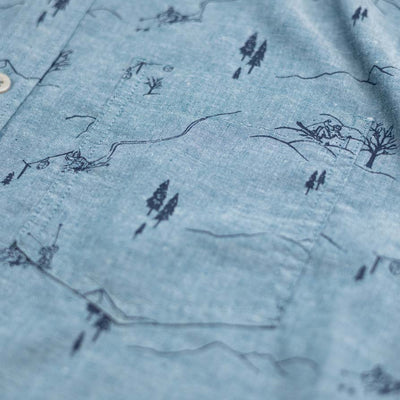 Freeride Short Sleeve Oxford - Indigo