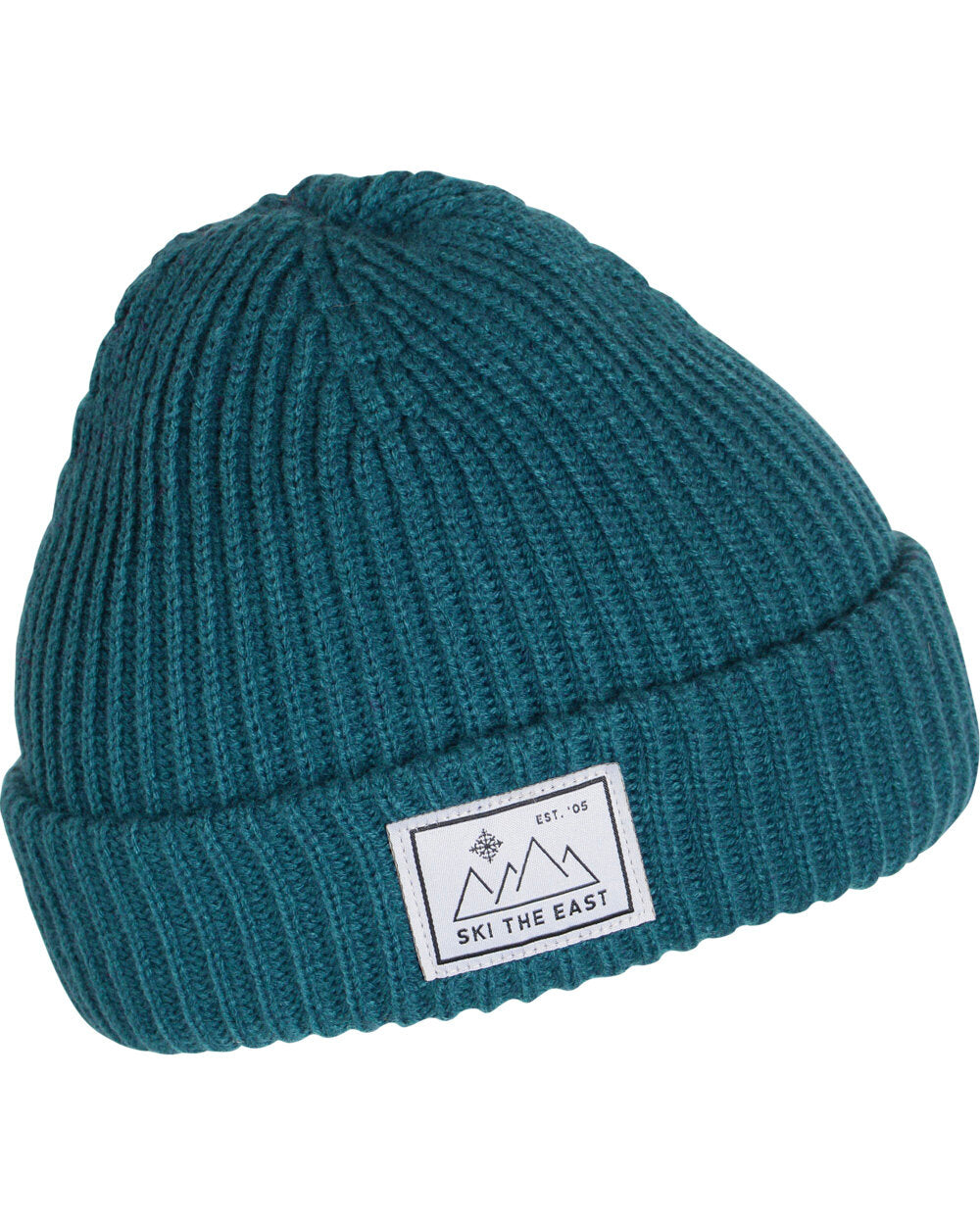 Atlantis Wind Double Skin Beanie With Turn Up - One Size Fits All, Turquoise, 100% Acrylic