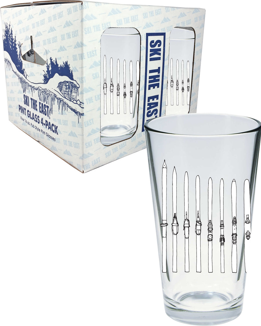 Ski Quiver Pint Glass 4-Pack