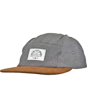 Small Mountain 5 Panel Hat - Charcoal/Suede