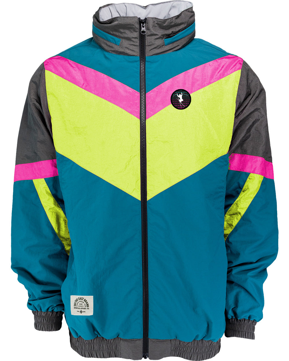 Neon Nights Zip Windbreaker - Tubular Teal – Ski The East