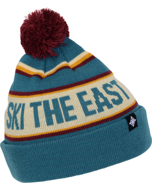 Youth Tailgater Pom Beanie - T-Bar Teal