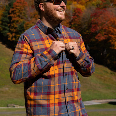 Woodbury Fleece Lined Flannel - Ridgeline Rust