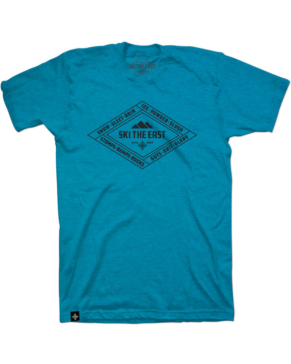 Youth Dedicated Tee - Ice Blue - Ski The East