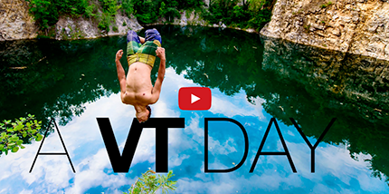 Hucking Vermont Cliffs by Brooks Curran