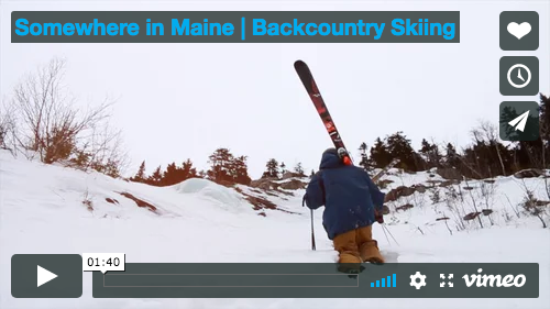 Sled Hunting Backcountry Lines in Maine