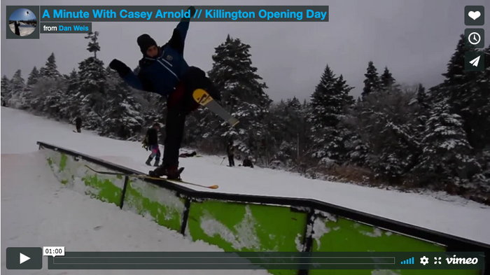 A Minute With Casey Arnold // Killington Opening Day