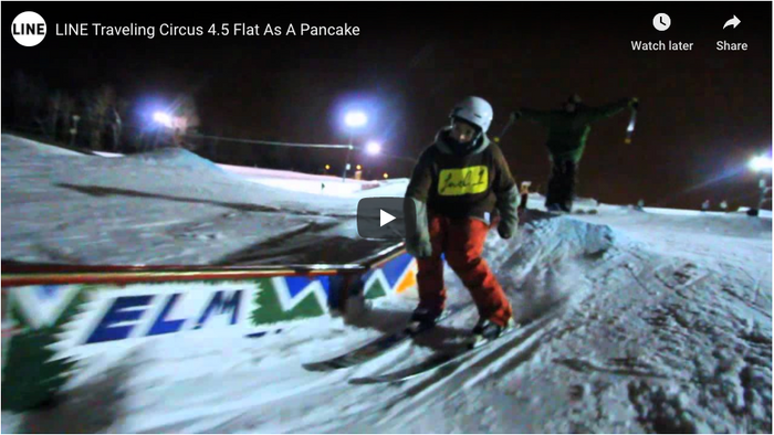 LINE Traveling Circus 4.5 Flat As A Pancake