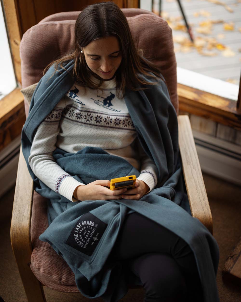 Icon Lodge Blanket - Navy