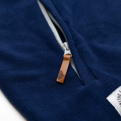 Trekker Half Zip Hooded Fleece - Navy