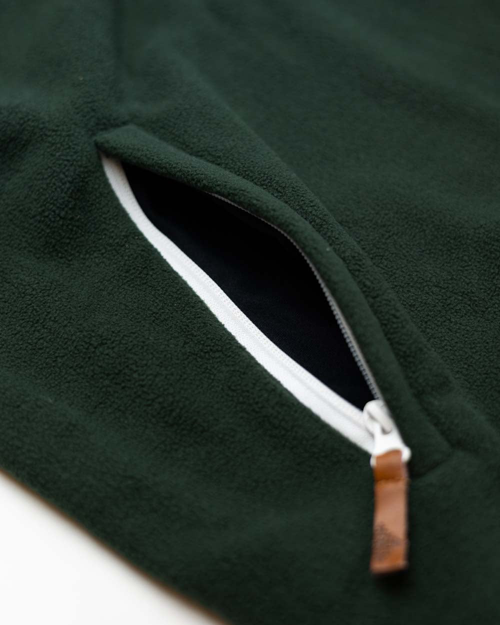 Trekker Half Zip Hooded Fleece - Pine/Black