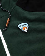 Trekker Half Zip Hooded Fleece - Pine/Black