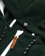 Trekker Half Zip Hooded Fleece - Pine/Black