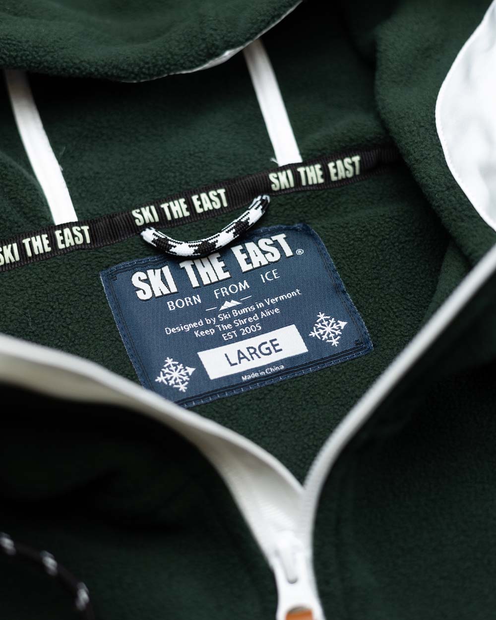 Trekker Half Zip Hooded Fleece - Pine/Black