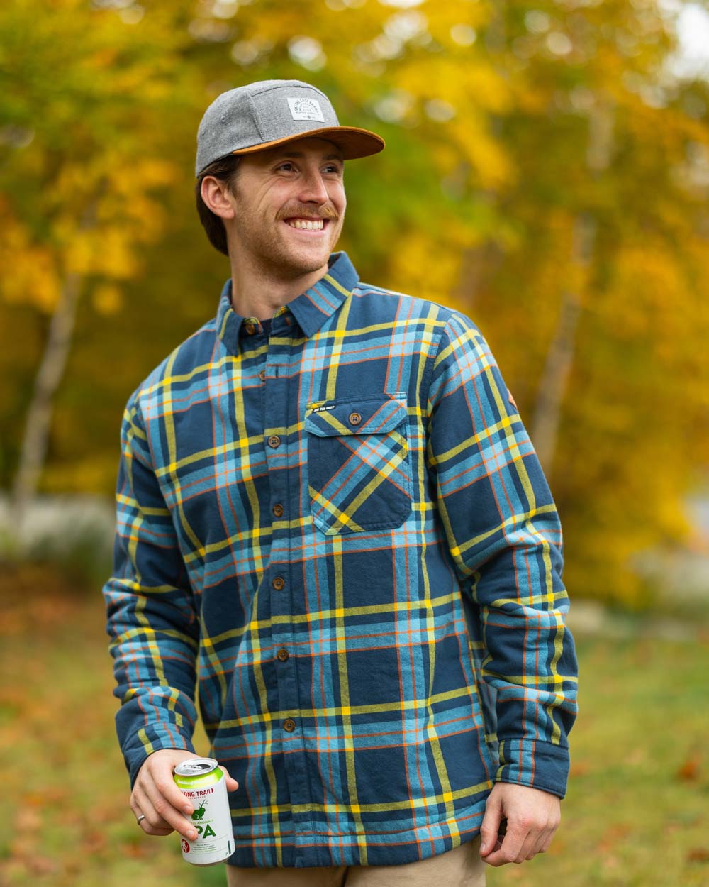 Woodbury Fleece Lined Flannel - Blue Horizon