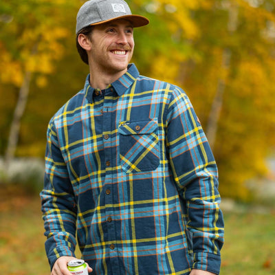 Woodbury Fleece Lined Flannel - Blue Horizon