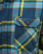 Woodbury Fleece Lined Flannel - Blue Horizon