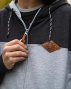 Crawford Zip Hoodie - Vintage Black/Gray