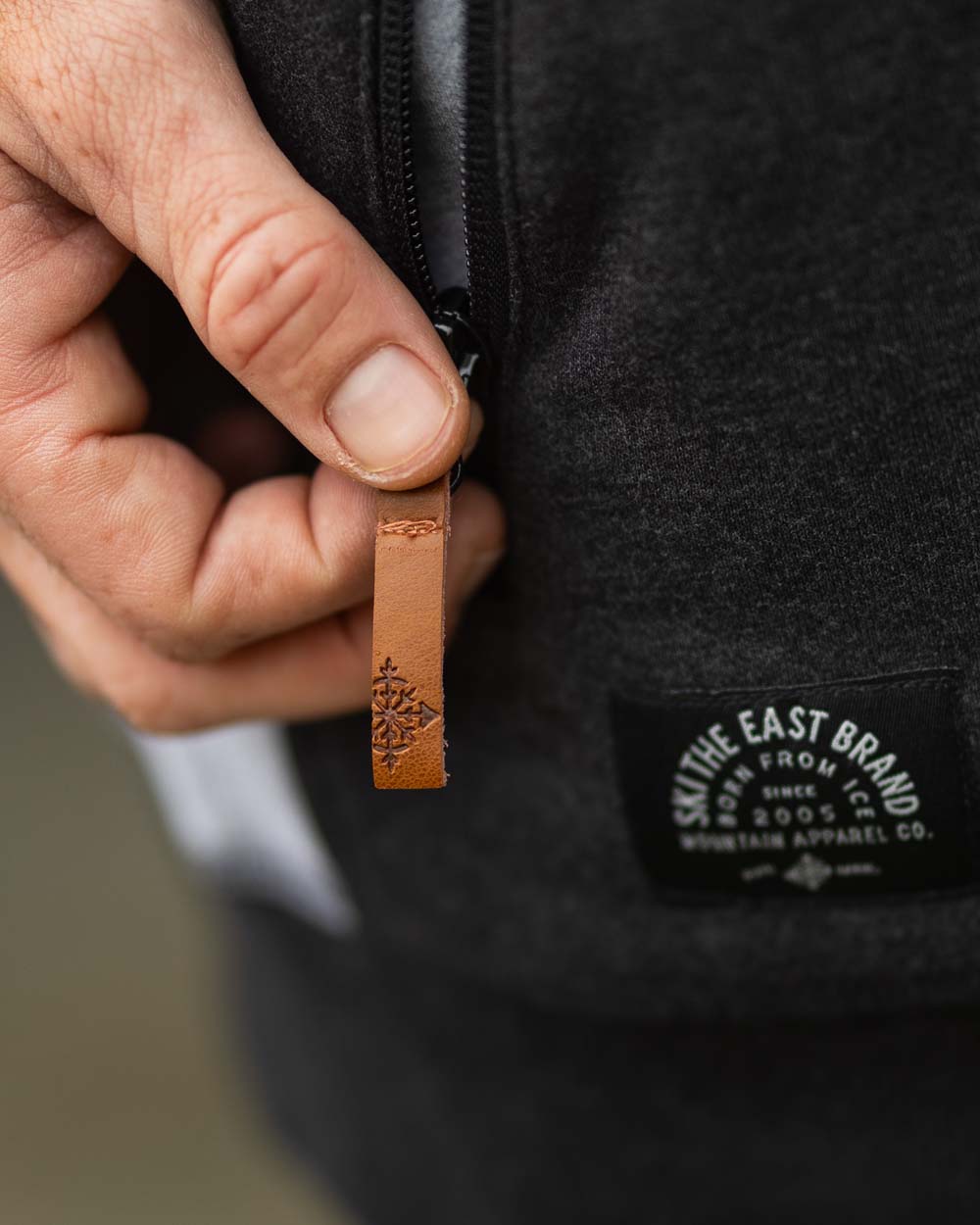 Crawford Zip Hoodie - Vintage Black/Gray