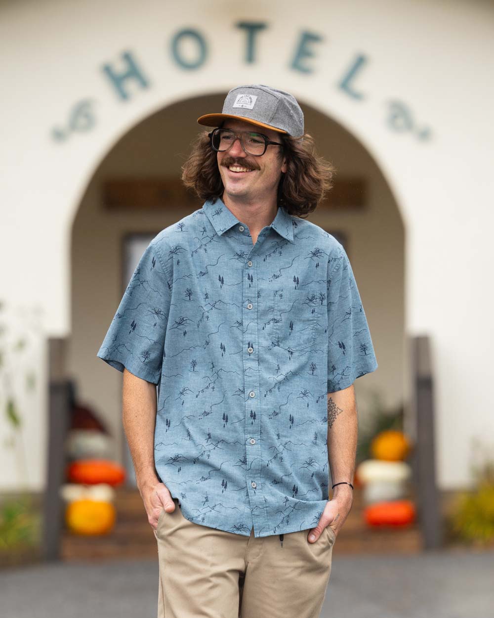 Freeride Short Sleeve Oxford - Indigo