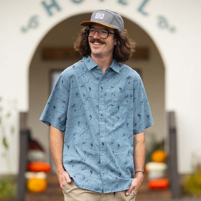 Freeride Short Sleeve Oxford - Indigo