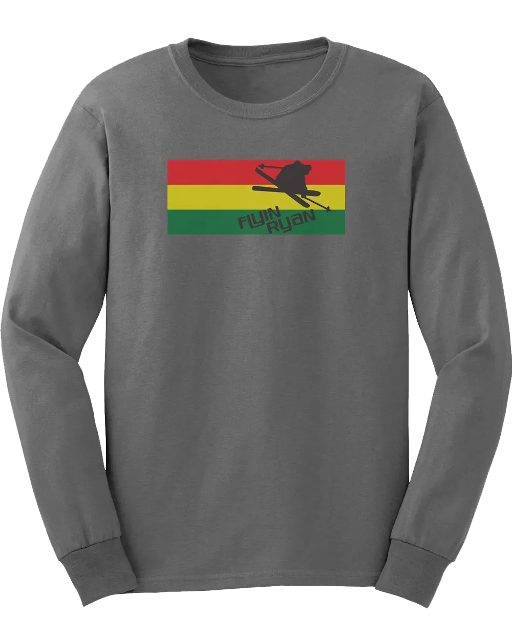 Flyin Ryan Rasta Flag Longsleeve - Smoke