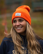 Double Down Beanie - Tangerine