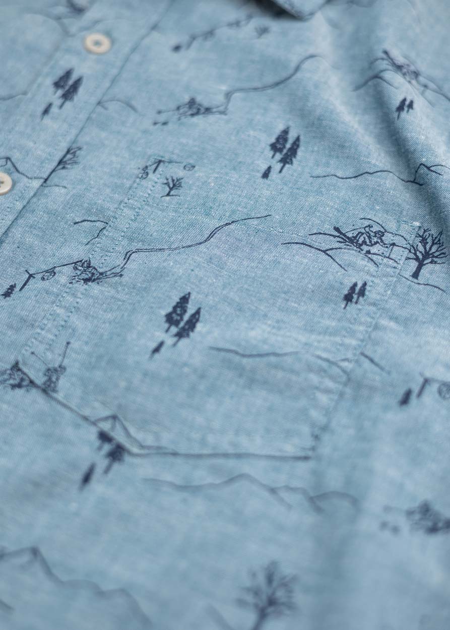 Freeride Short Sleeve Oxford - Indigo