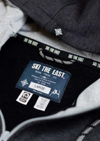 Crawford Zip Hoodie - Vintage Black/Gray