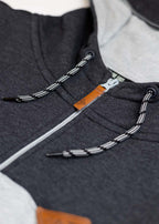 Crawford Zip Hoodie - Vintage Black/Gray