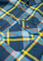 Woodbury Fleece Lined Flannel - Blue Horizon