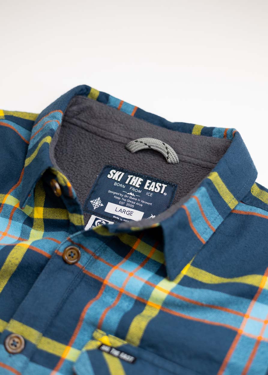 Woodbury Fleece Lined Flannel - Blue Horizon