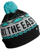 Powder Day Pom Beanie - Black Ice