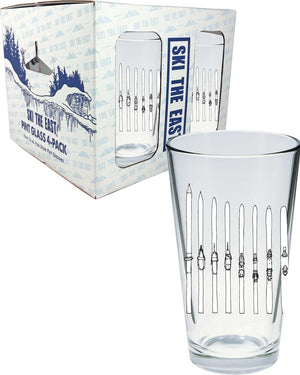 Ski Quiver Pint Glass 4-Pack