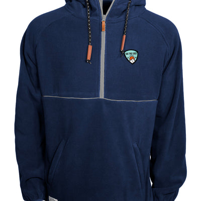 Trekker Half Zip Hooded Fleece - Navy