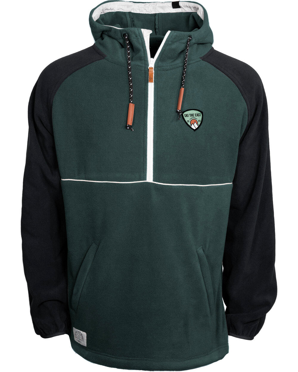 Trekker Half Zip Hooded Fleece - Pine/Black