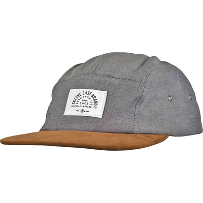 Small Mountain 5 Panel Hat - Charcoal/Suede