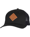 Born From Ice Canvas Trucker Hat - Black