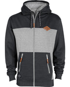 Crawford Zip Hoodie - Vintage Black/Gray