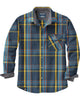 Woodbury Fleece Lined Flannel - Blue Horizon
