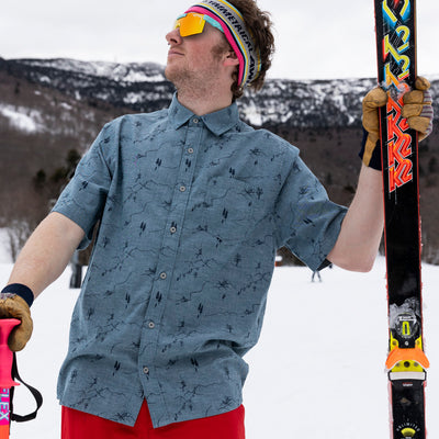 Freeride Short Sleeve Oxford - Indigo