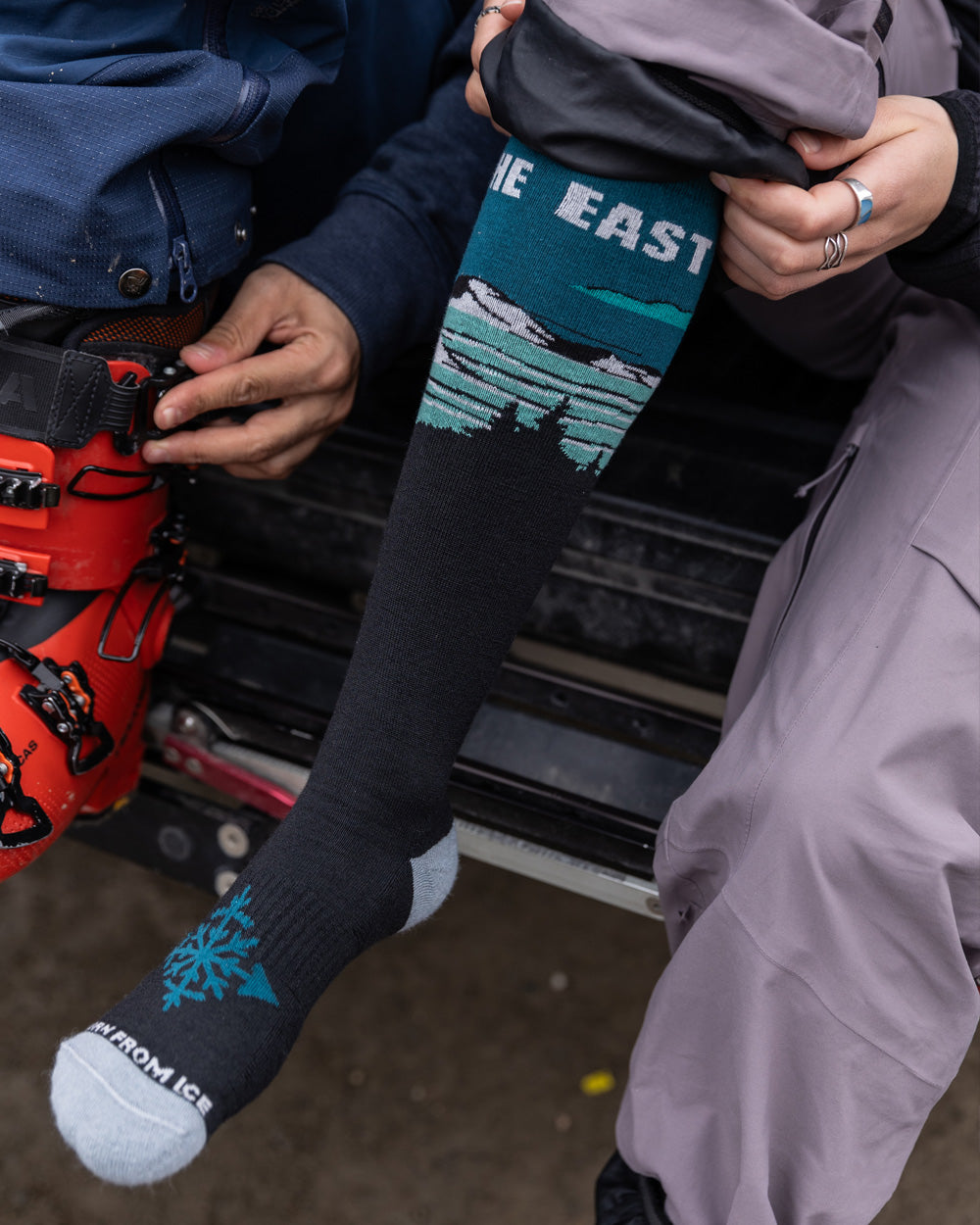 Upslope Lightweight Ski Socks - Dawn Patrol