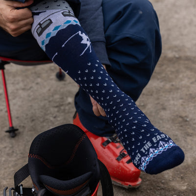 Upslope Lightweight Ski Socks - Double Diamond