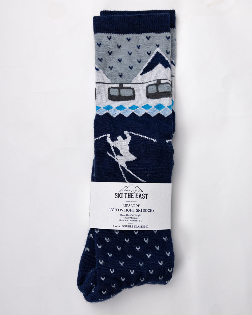 Upslope Lightweight Ski Socks - Double Diamond