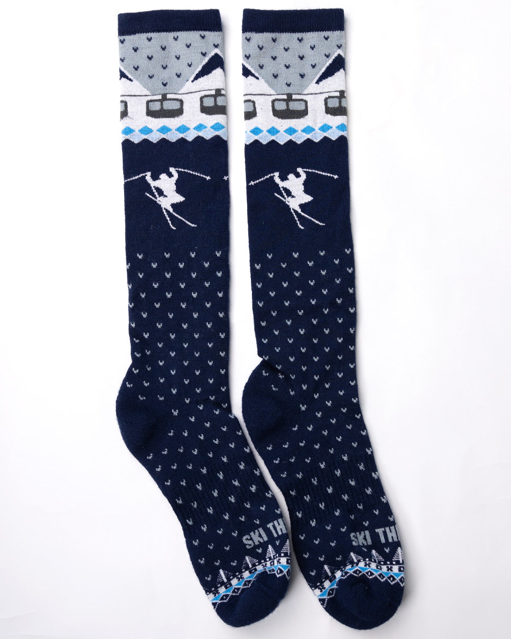 Upslope Lightweight Ski Socks - Double Diamond