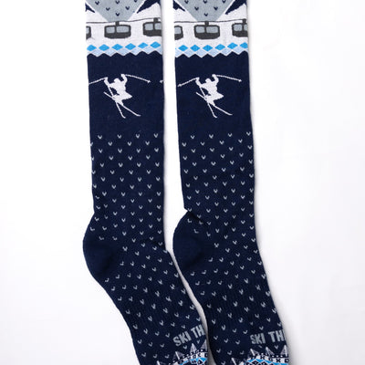 Upslope Lightweight Ski Socks - Double Diamond