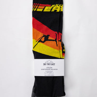 Upslope Lightweight Ski Socks - Night Speed