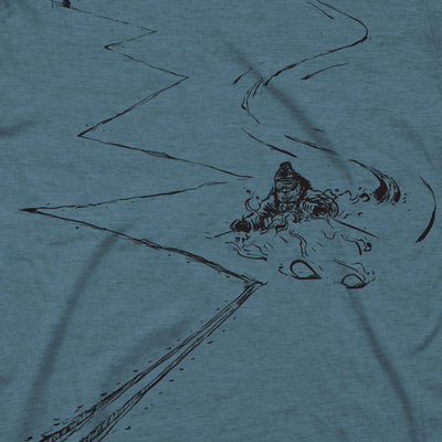 Earn Your Turns Tee - Indigo