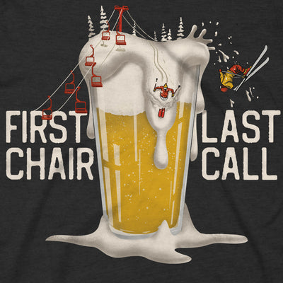 First Chair Last Call Tee - Vintage Black