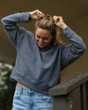 Women's Rooted Crop Crew - Storm